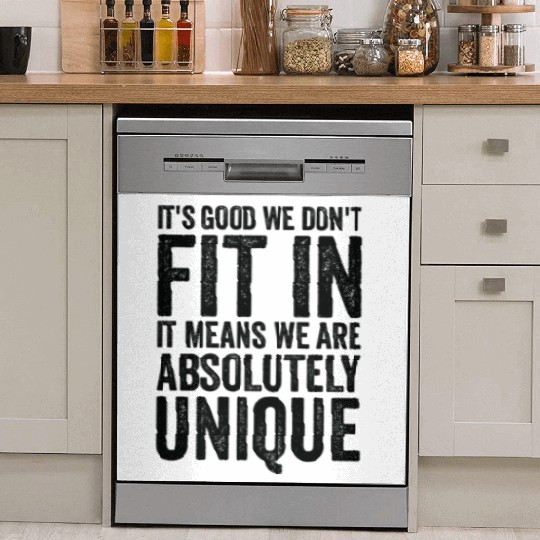 Positivity Misfits Poets Poetry Unique Uniqueness Dish Washer Covers