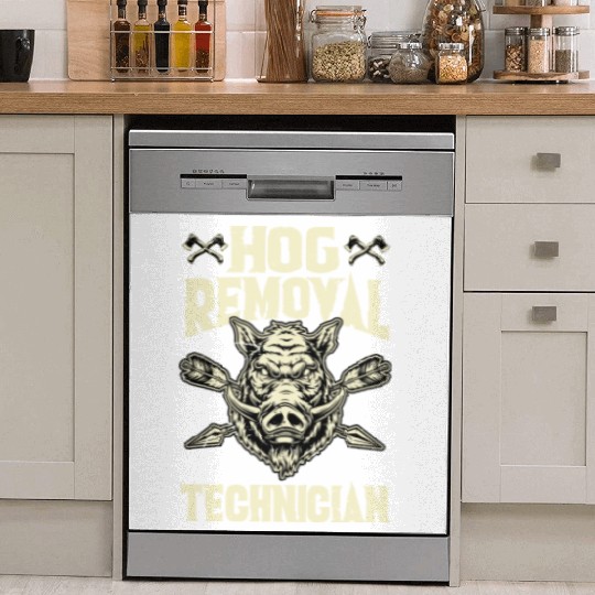 Hog Removal Technician Boar Hunting Dish Washer Covers