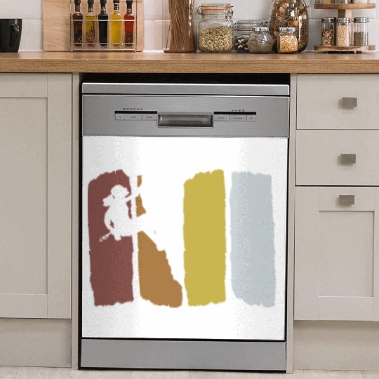 Climbing Vintage Mountaineering Bouldering Dish Washer Covers