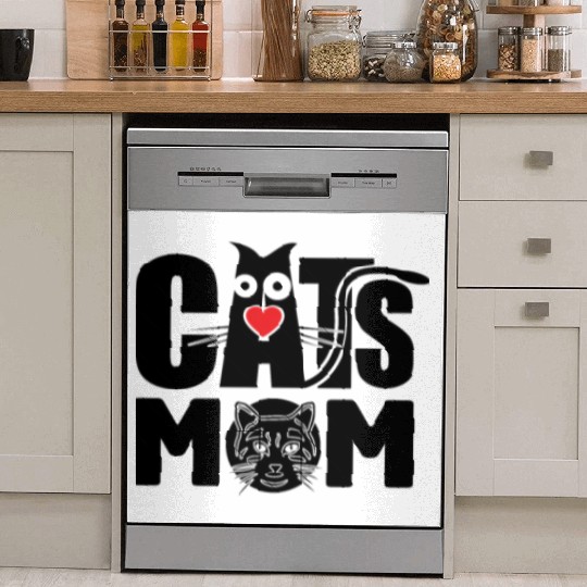 Cat Mom Dish Washer Covers