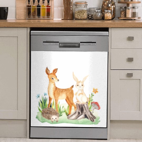 Animal deer rabbit hedgehog Maya Dish Washer Covers