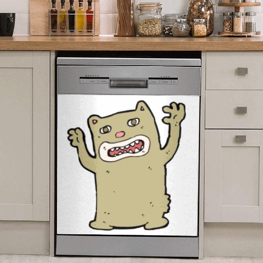funny catzilla, cat lover Dish Washer Covers