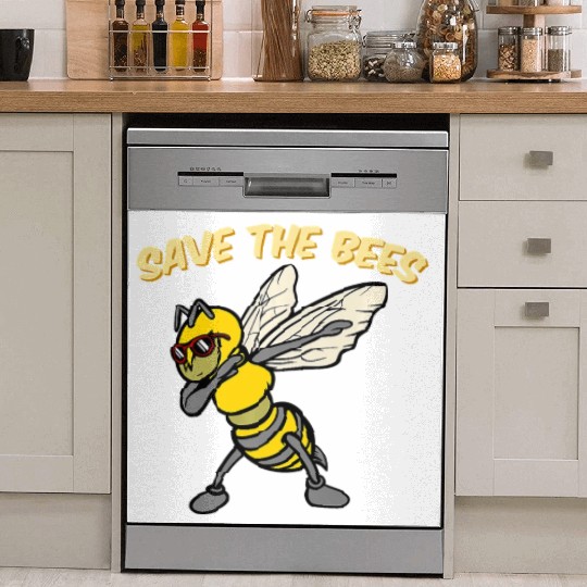 Save The Bees Dish Washer Covers Dabbing Bumblebee Bee Earth Pl