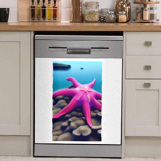 Pink starfish Dish Washer Covers