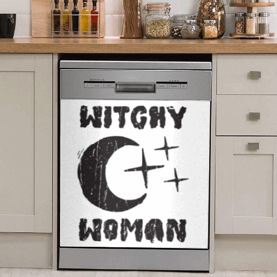 Witchy Woman - magic halloween Dish Washer Covers