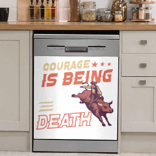 Rodeo Bull Riding Livestock Show Farmer Cattle Dish Washer Covers