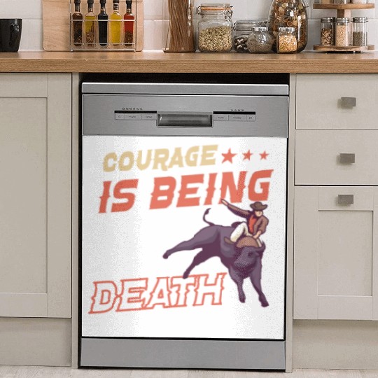 Rodeo Bull Riding Livestock Show Farmer Cattle Dish Washer Covers