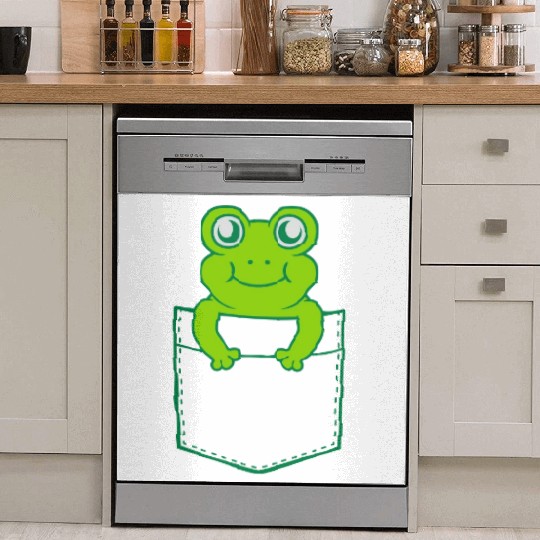 Dish Washer Covers pocket small cute frog