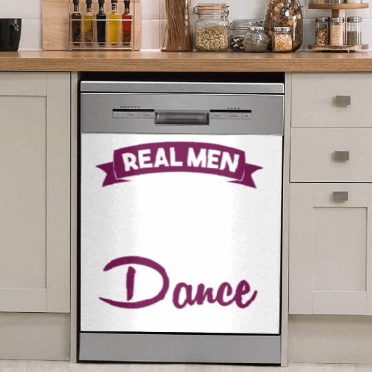 Funny Dancer Real Men Dance Ballroom Dish Washer Covers