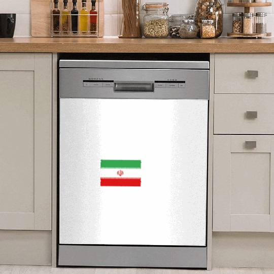 Iran Flag Heartbeat Dish Washer Covers