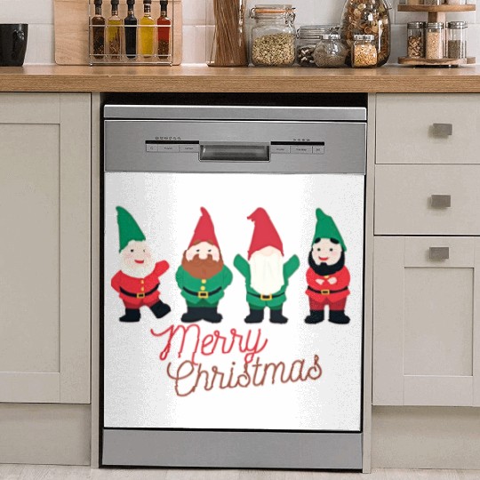 Christmas Funny Gnomes Dish Washer Covers