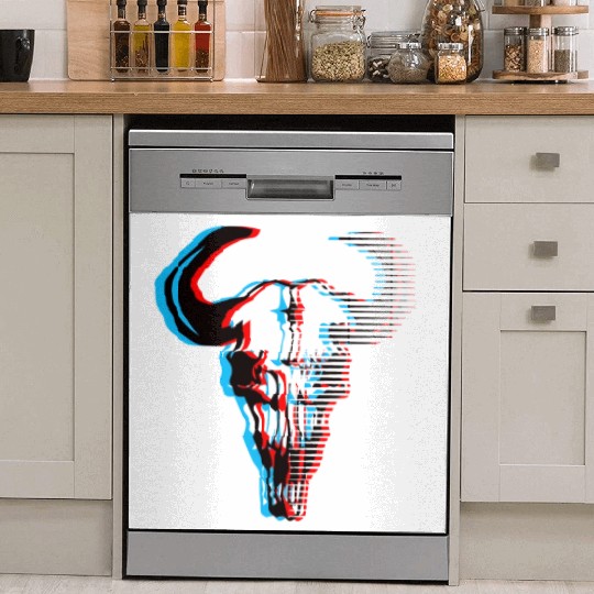Buffalo skull Dish Washer Covers