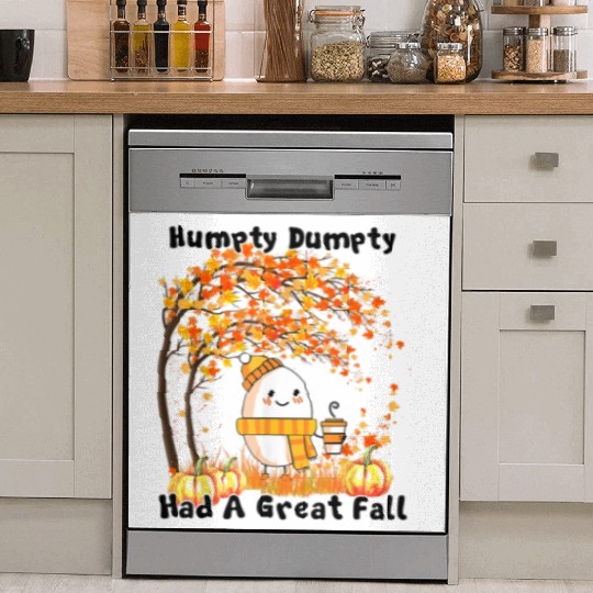 Humpty Dumpty Had A Great Fall Thanksgiving Autumn Dish Washer Covers