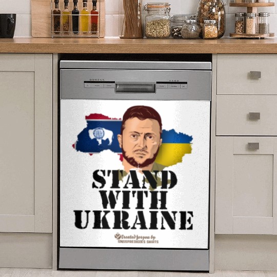Ukraine Wyoming Flags Zelensky Dish Washer Covers