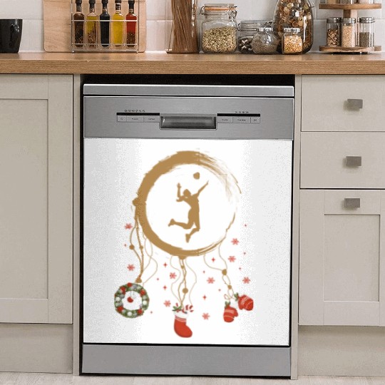Winter dreamcatcher Christmas Volleyball Dish Washer Covers