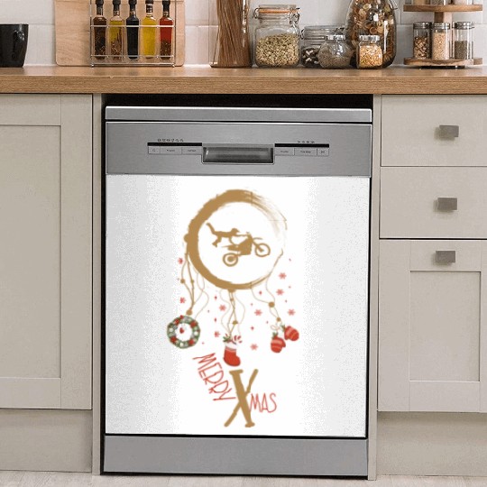 Winter dreamcatcher Christmas Motocross Dish Washer Covers
