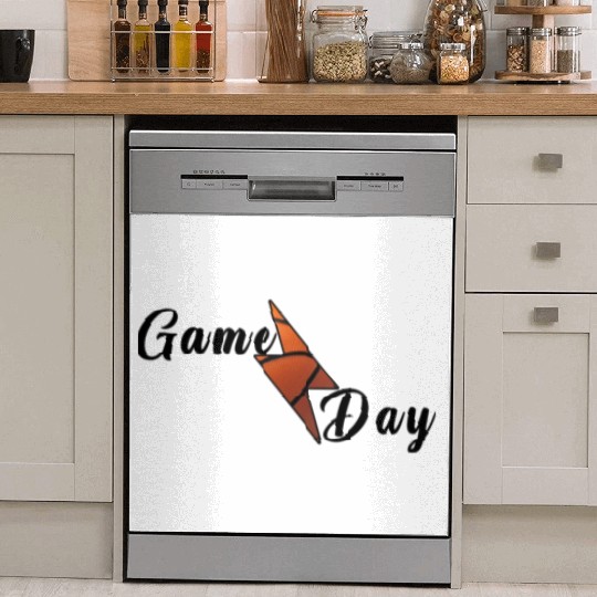 Game Day Basketball Lightning Bolt Dish Washer Covers