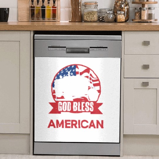 Farming Farmer Us American Flag Dish Washer Covers