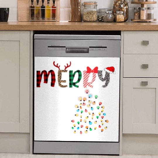 MERRY CHRISTMAS ,Christmas light Dish Washer Covers