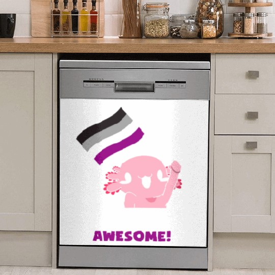 Asexual Axolotl Dish Washer Covers