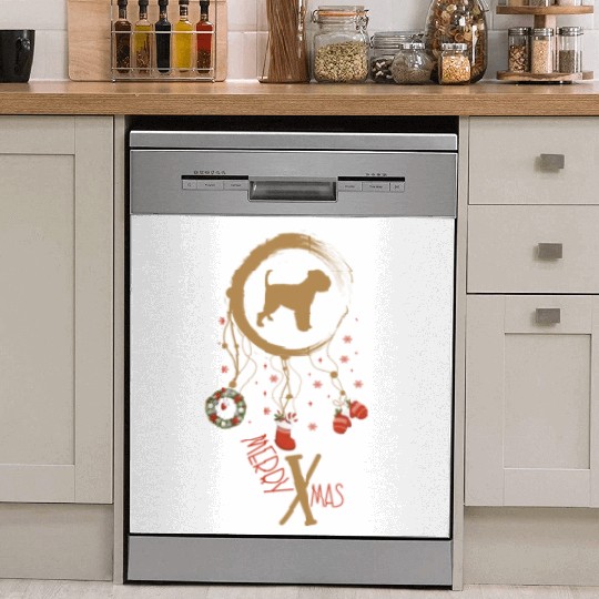 dog dreamcatcher Christmas Brussel Griffon Dish Washer Covers