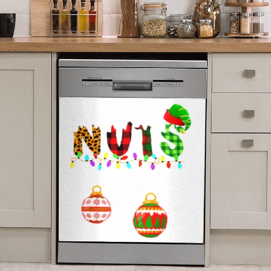 Funny Chest Nuts Couples Christmas Chestnuts Xmas Dish Washer Covers