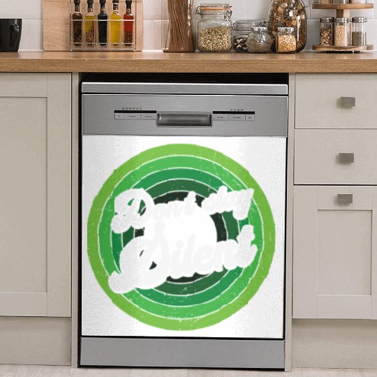 Don't Stay Silent Green Mental Health Dish Washer Covers