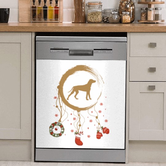 dog dreamcatcher Christmas Weimaraner Dish Washer Covers