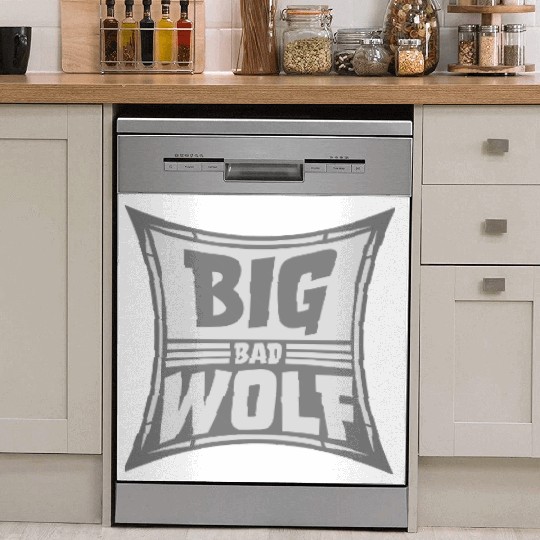 big bad wolf quote Dish Washer Covers