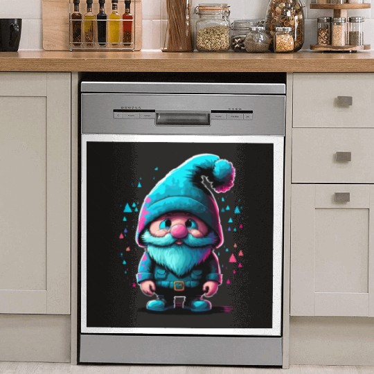 Cyberpunk Gnome Dish Washer Covers