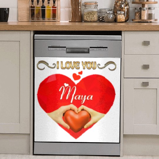 I love you Maya Dish Washer Covers