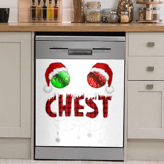 Chest Nuts Christmas Funny Matching Couple Dish Washer Covers