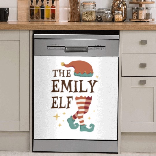 The Emily Elf - Christmas Pajama for Emily Dish Washer Covers