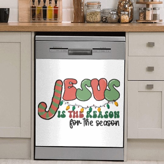 Jesus is The Reason for the Season Candy Christian Dish Washer Covers