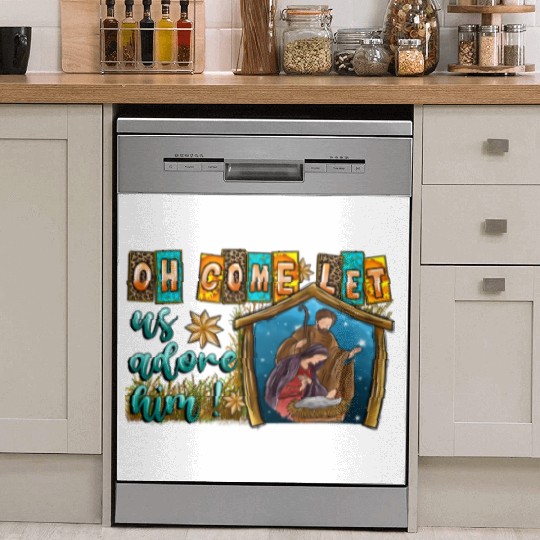 Oh Come Let Us Adore Him Dish Washer Covers