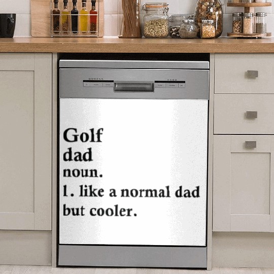 Golf Dad Funny Golfing Definition Dish Washer Covers