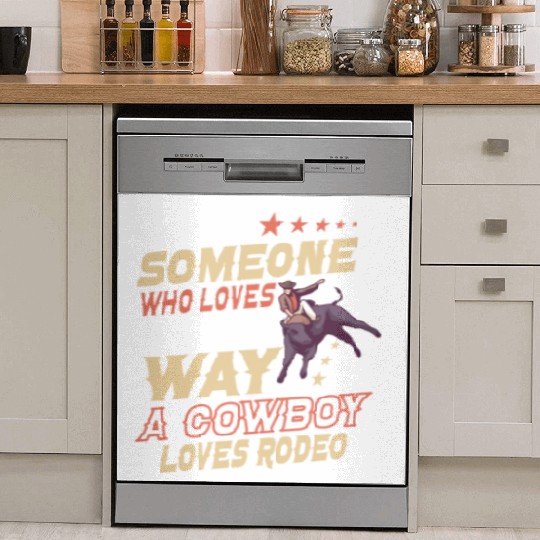 Rodeo Bull Riding Livestock Show Farmer Cattle Dish Washer Covers