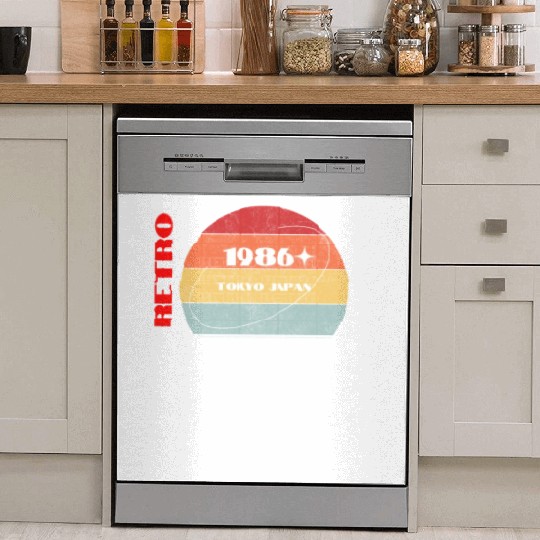 Retro 1986 Japan Dish Washer Covers