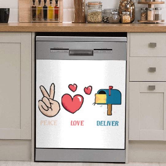 Mail delivery, Postal worker Dish Washer Covers