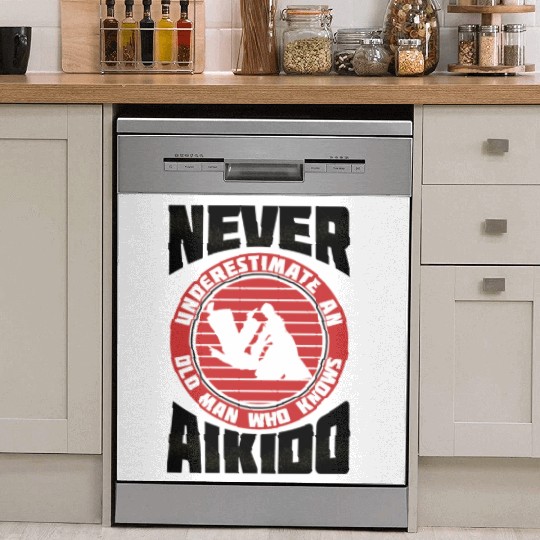 Aikido Old Man Japan Taekwondo Karate Martial Arts Dish Washer Covers