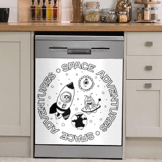 Space adventures Dish Washer Covers