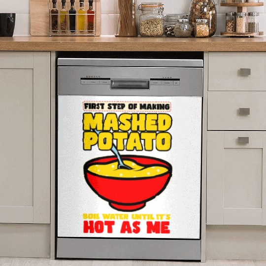 First Step Of Making Mashed Potatoes Dish Washer Covers