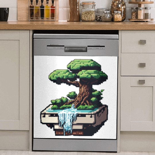 8 Bit Bonsai Tree Dish Washer Covers