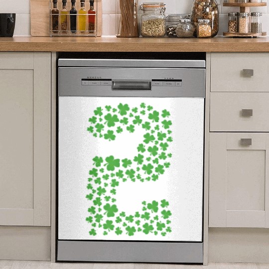 Green Shamrocks St Patrick Day 2 Year old Toddler Dish Washer Covers