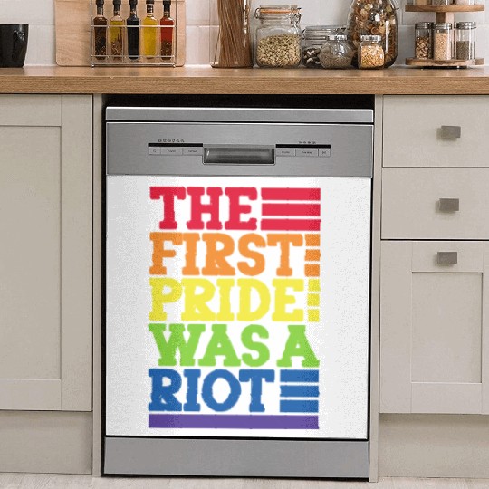 The First Pride Was A Riot, LGBT Rainbow Dish Washer Covers