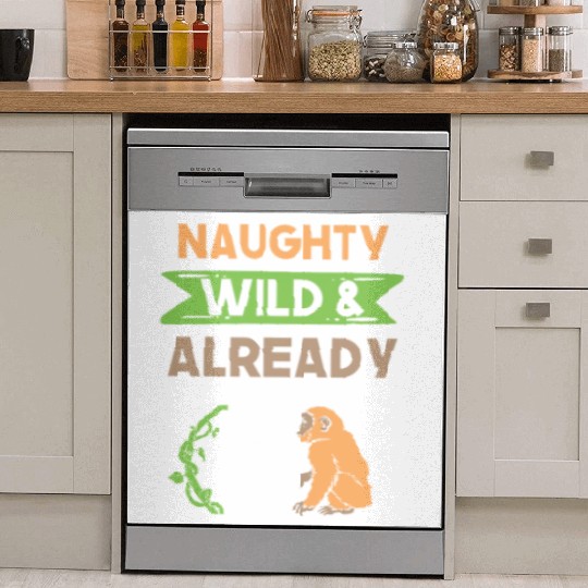 Gift 5 years birthday girl boy Ape Monkey Dish Washer Covers