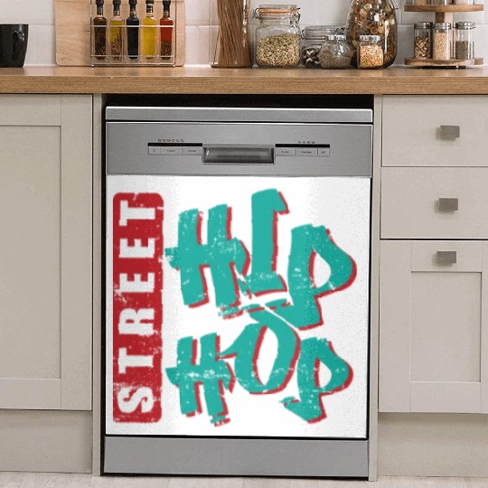 Street Hip Hop Music Direction Rap Graffiti Dish Washer Covers