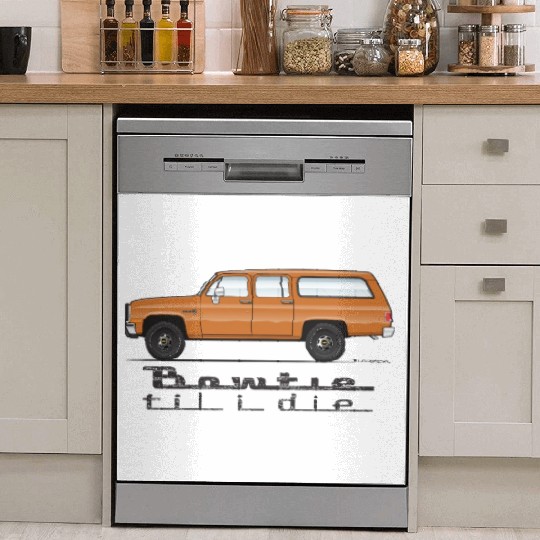 bowtie Burnt Orange Dish Washer Covers