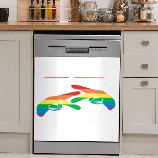 Rock Paper Scissors | Funny Lesbian Pride LGBT Dish Washer Covers