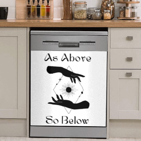 As Above So Below Dish Washer Covers